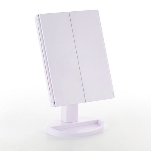 Kosmetikspiegel, Beleuchteter Schminkspiegel, Spiegel mit 1X/ 2X/ 3X Vergrößerung