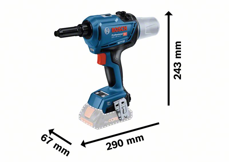 Bosch Akku Nietpistole GRG 18V-16 C