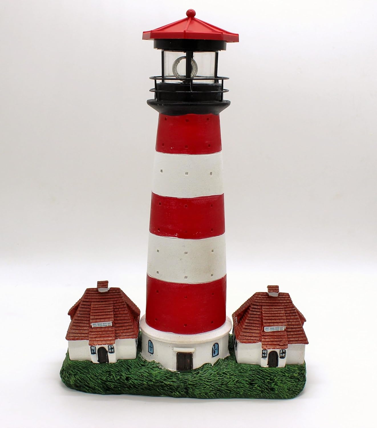 Solar Leuchtturm "Westerhever", LED Leuchte, maritime Gartendekoration, Nordsee Leuchtturm