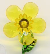 Solar Blumenstrauß in Metalltopf, LED Leuchte, Stehleuchte, Lampe