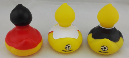 Badeentchen "Deutschland", 3tlg., Badewannenspielzeug, Fan-Zubehör