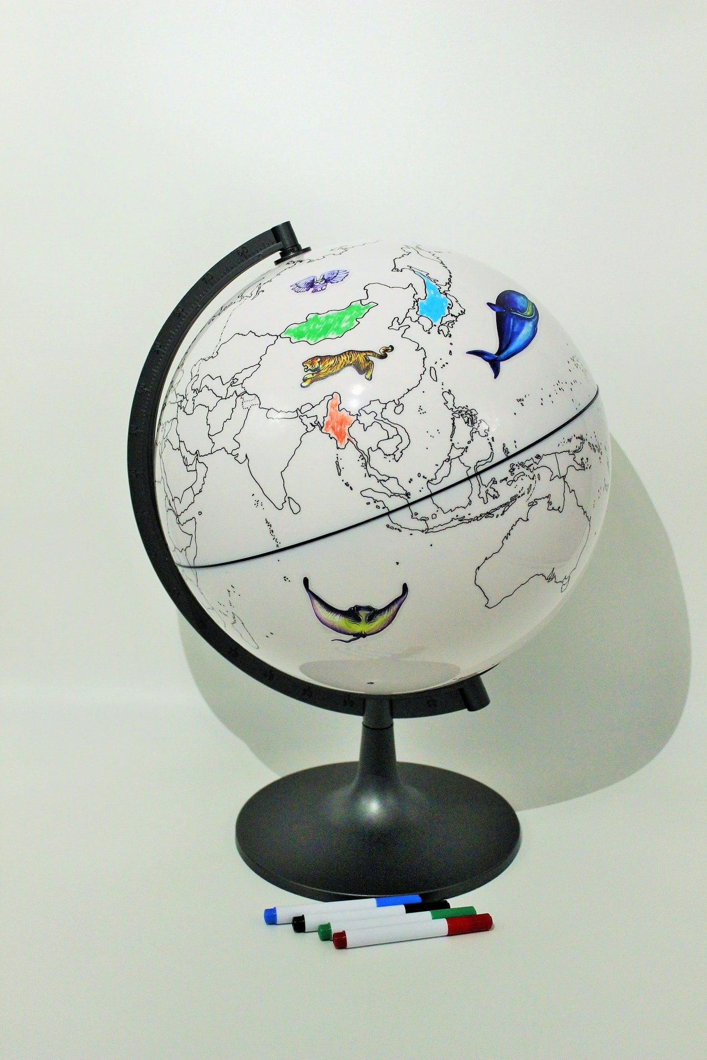 Mal- und Lernglobus "Color My World", Weltentdecker, Ø 28 cm, edukatives Spielzeug