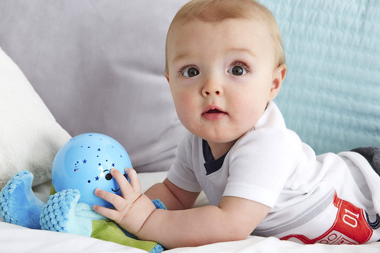 cloud b Octo Softeez, pink und hellblau, Einschlafhilfe, Nachtlicht, Baby-Schlaf