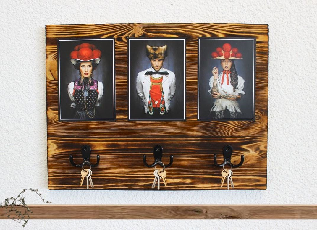 Black Forest Schlüsselbrett "Alea", modern, Holz, rustikal, Schlüsselhaken, Motive von Sebastian Wehrle, Wohnaccessoire, Dielenmöbel, Wohn-Deko