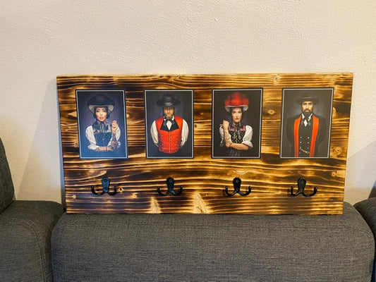 Black Forest Schlüsselbrett "Arnd", modern, Holz, rustikal, Schlüsselhaken, Motive von Sebastian Wehrle, Wohnaccessoire, Dielenmöbel, Wohn-Deko