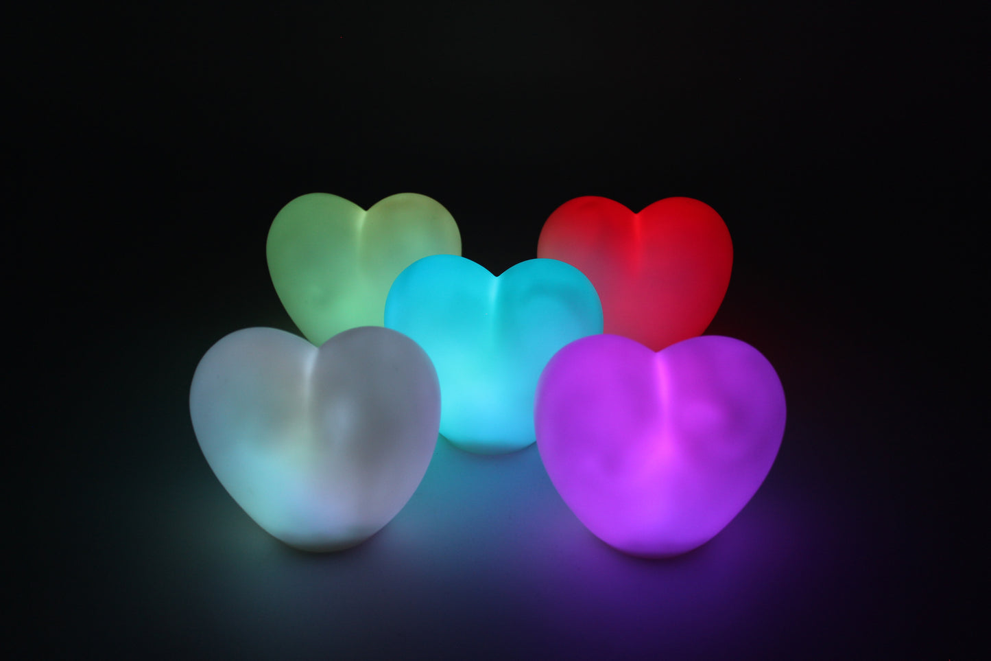 LED Stimmungslicht "Herz", 10tlg., Farbwechsel-LED, sparsame LED-Technologie