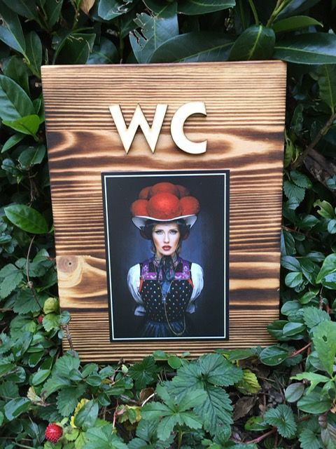 Schwarzwaldbretter WC 2er-Set "Kenny", modern, Motive von Sebastian Wehrle, Deko!