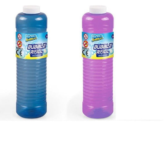 Seifenblasenflüssigkeit 1000 ml 2er Set (2 Liter), Nachfüllflasche