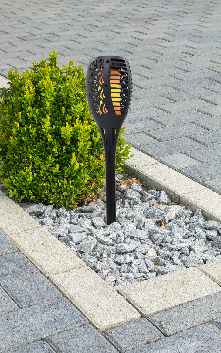 Solar Deko-Fackel "Magic Fire", 3in1, LED Außenleuchte, Dämmerungssensor, Gartenleuchte