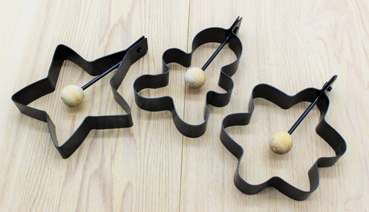 Pfannkuchen-, Pancake- und Spiegeleiform, 3er Set, antihaft-beschichtet