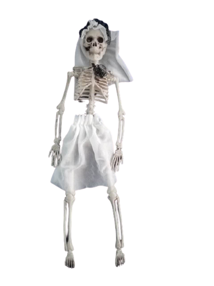 Halloween Deko-Skelett "Brautpaare", 4tlg., Party-Dekoration