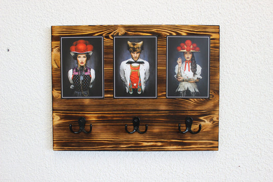 Black Forest Schlüsselbrett "Alea", modern, Holz, rustikal, Schlüsselhaken, Motive von Sebastian Wehrle, Wohnaccessoire, Dielenmöbel, Wohn-Deko