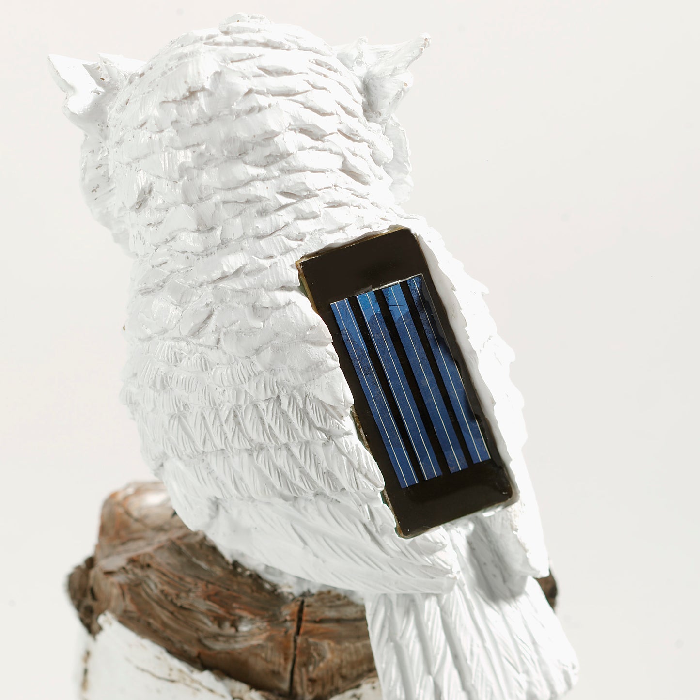 Solarleuchte "Schneeeule", 2er Set, Gartendekoration, Winter, energiesparende LED-Technik