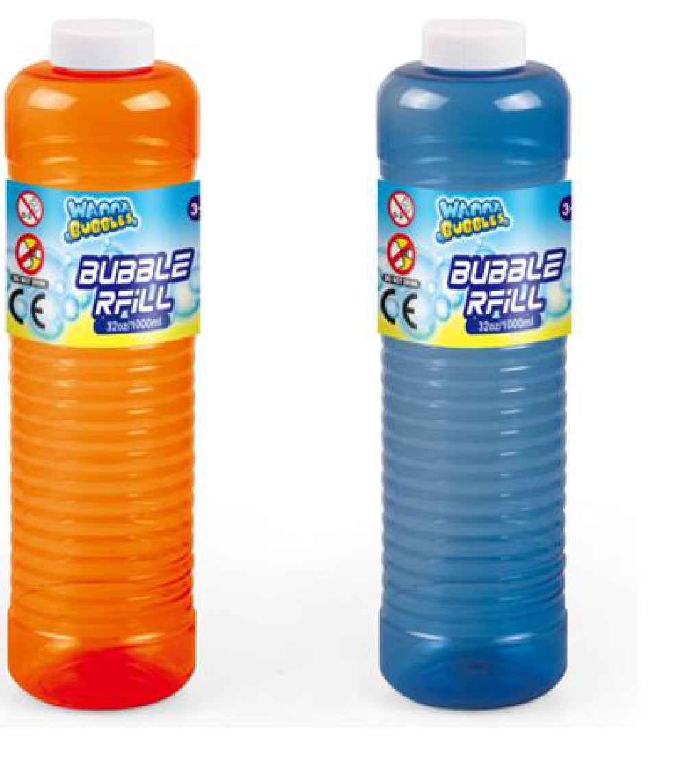 Seifenblasenflüssigkeit 1000 ml 2er Set (2 Liter), Nachfüllflasche