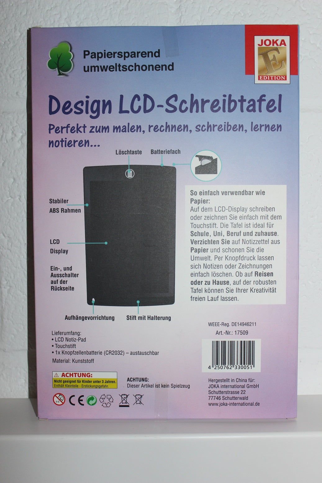 LCD Schreibtafel, 12", LCD Pad, Kinder Tablet