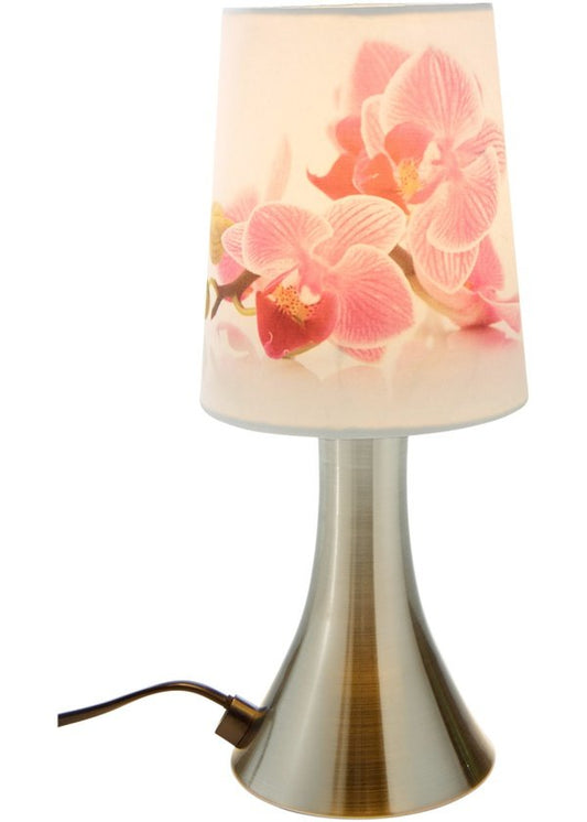 Touchleuchte "Orchideen", Nachttischlampe, Stimmungsleuchte, Leselicht