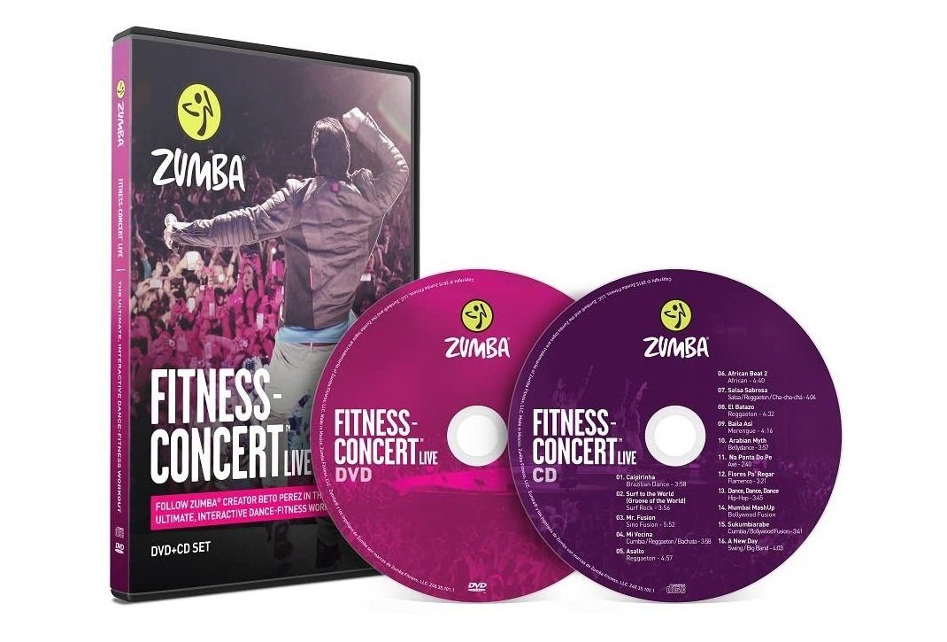 Zumba Fitness Ganzkörpertrainer Fitness-Concert Live Zumba DVD+CD, 2 tlgs. Set