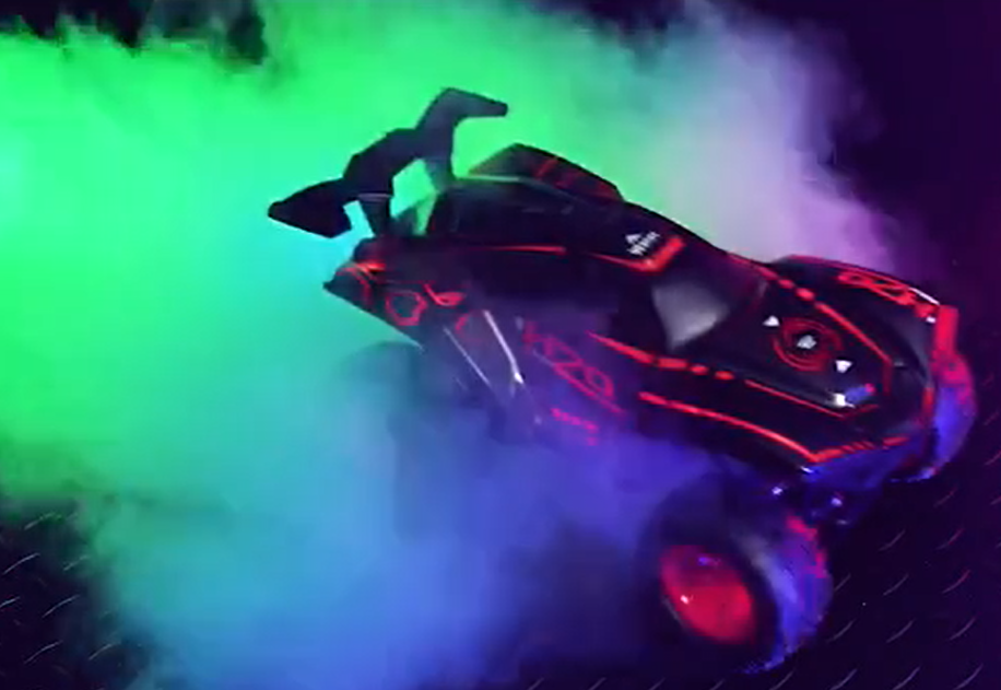 RC Smoke Car 1:16, 2.4GHz Fernbedienung, Spielzeug-Auto, Rennfahrzeug