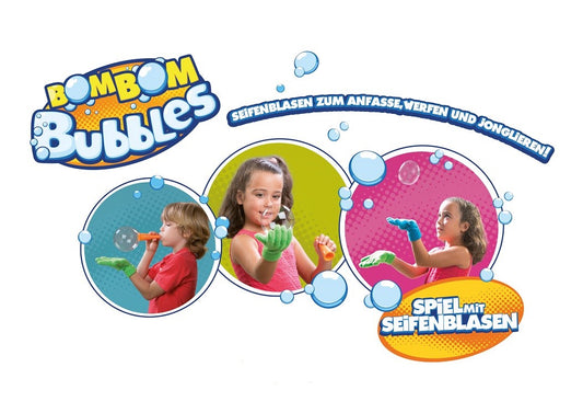 Seifenblasen "BomBom Bubbles", Seifenblasen zum Anfassen, Seifenblasenspielzeug, magische Seifenblasen