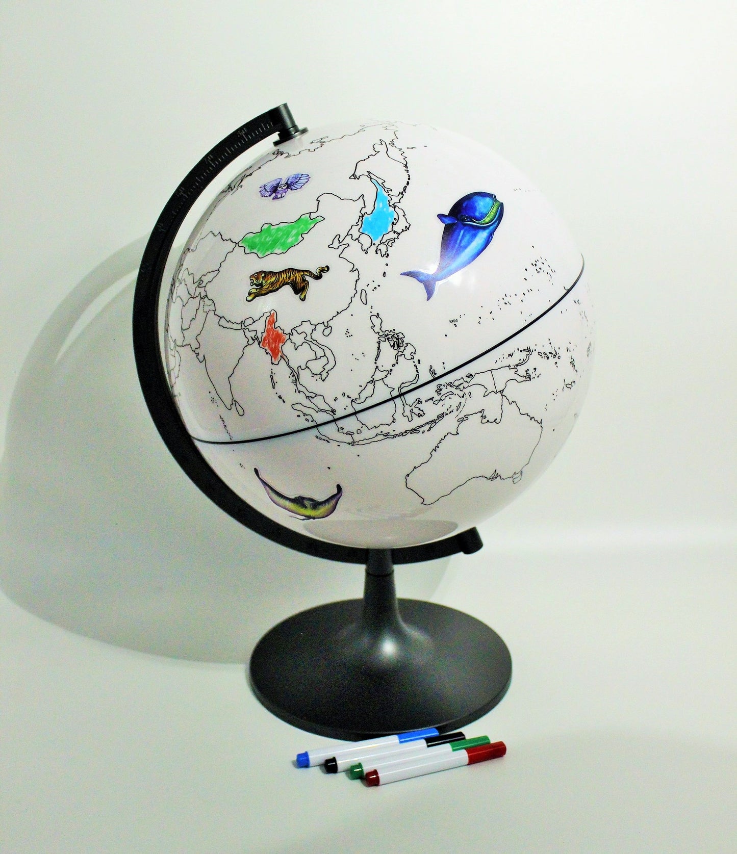 Mal- und Lernglobus "Color My World", Weltentdecker, Ø 28 cm, edukatives Spielzeug