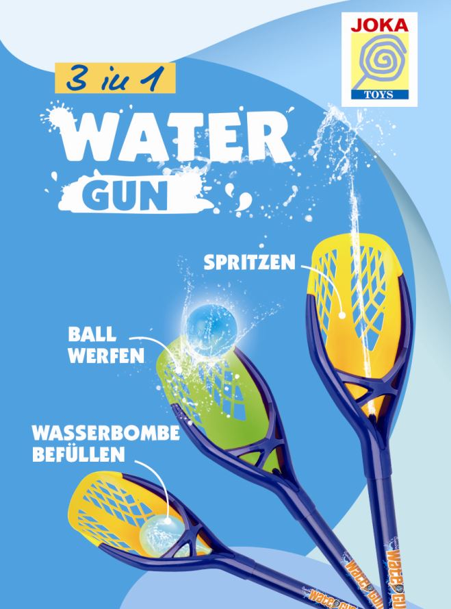Wasserpistole "Water Gun", 3in1, Wasserspritzer, Wasserbomben, Wasserball, Wasserspielzeug