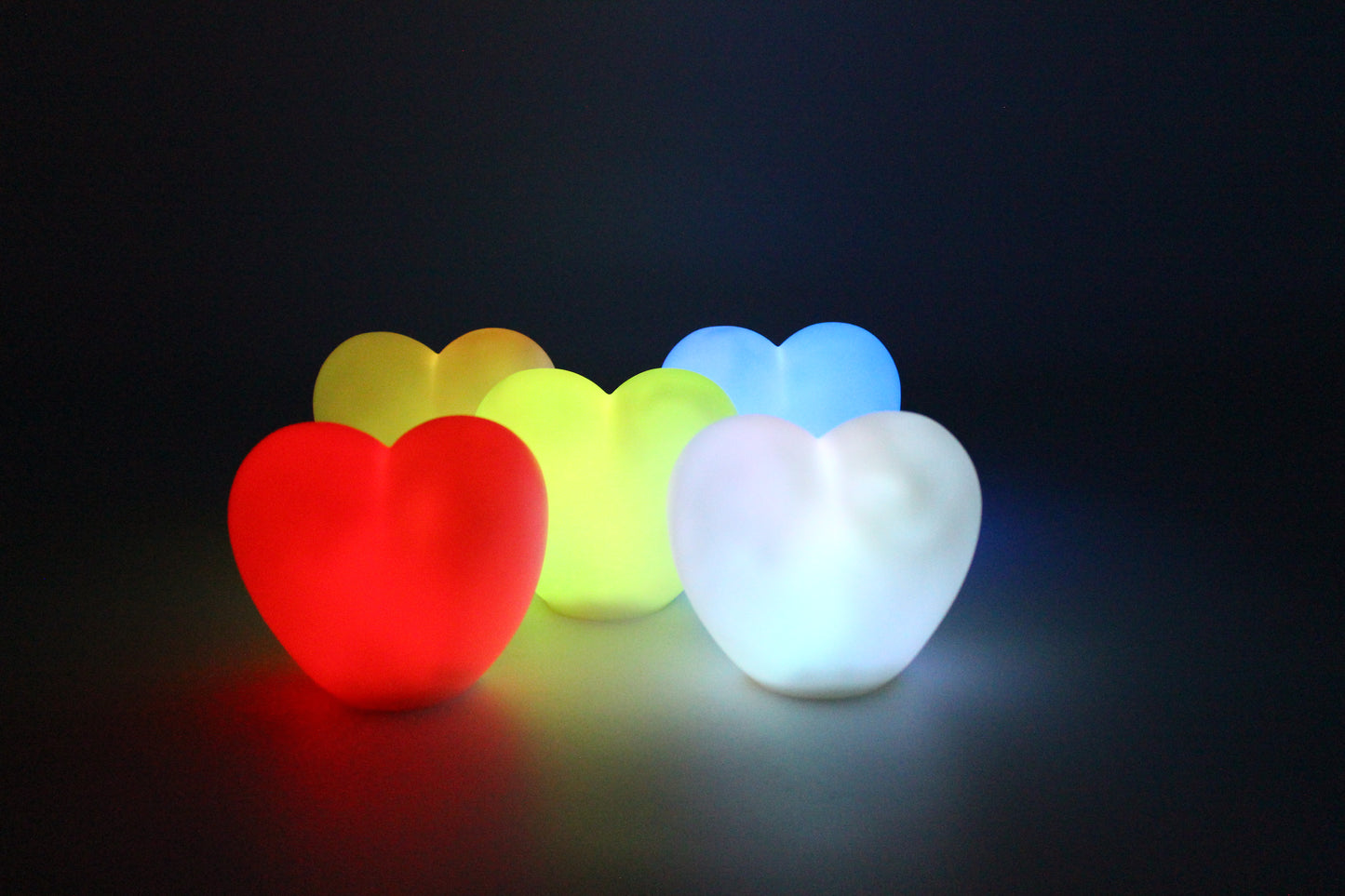 LED Stimmungslicht "Herz", 10tlg., Farbwechsel-LED, sparsame LED-Technologie
